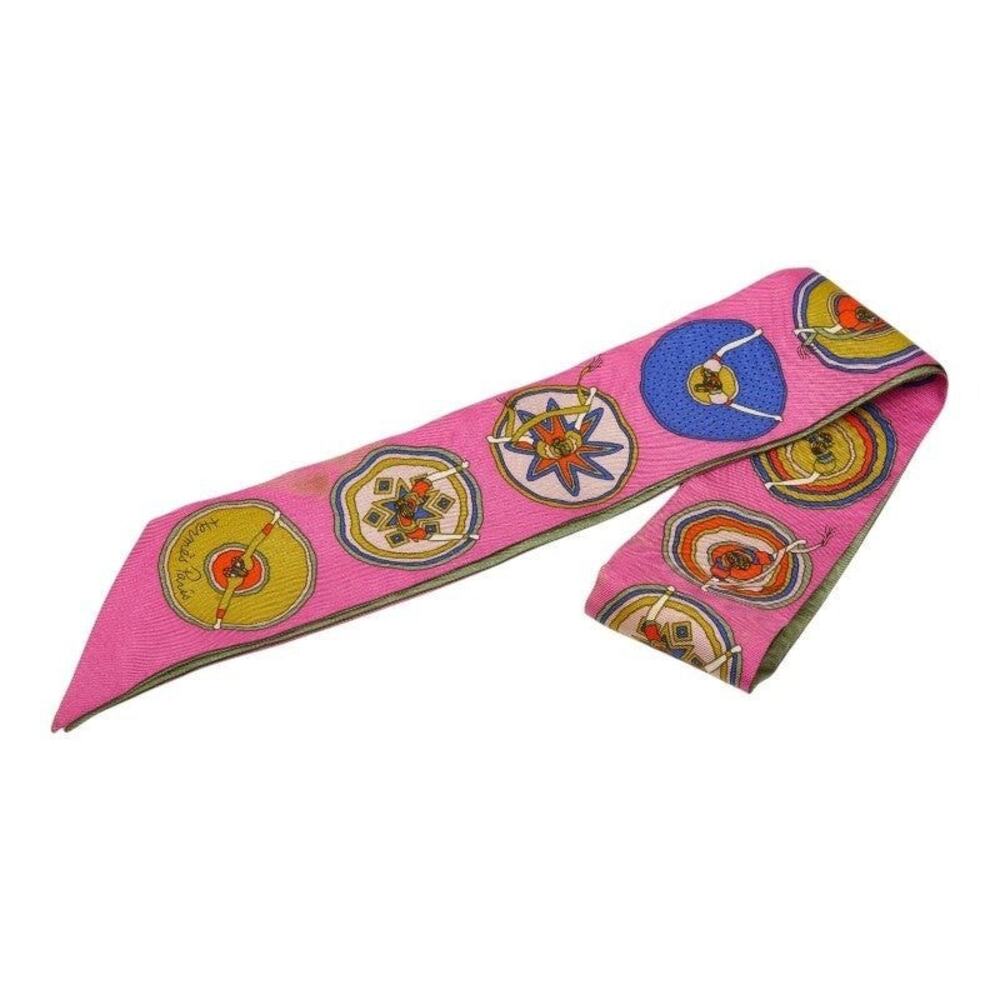 Hermes Twilly Belles du Mexique Scarf Multicolor